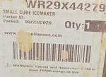 New Oem Refrigerator Ice MAKER/WR29X44279. Price: $68.79.