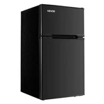 Vevor Mini Fridge With Freezer 3.2 Cu.ft Two Door Compact Refrigerator Black New. Price: $249.99.