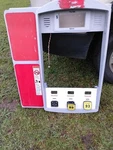 Gas Pump Dispenser Front Door Face Plate W/ Display Window 89 93 Octane Red/gray Used. Price: $100.00.