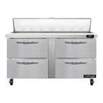 Continental Refrigerator SW60N16-D 60" Sandwich Salad Prep Table W/ 4 Drawe... New. Price: $8330.69.