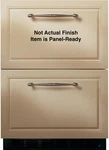 Monogram 24" Built-in Double-drawer Compact Refrigerator ZIDI240HII Open. Price: $2340.00.
