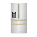 Zline 36" New French Door Stainless Steel Refrigerator Bronze Hand RFMZ-W-36-FCB. Price: $4999.99.
