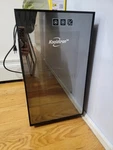 Open Box Koolatron Black Gloss Table Top Mini Fridge Single Door Freestanding. Price: $150.00.
