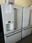 Cafe CYE22TP4MW2 36" Matte White French Door Refrigerator #159094 Open. Price: $2750.00.