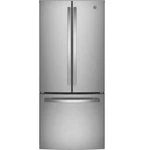 - GNE21FYKFS 30 Inch French Door Refrigerator With 20.8 Cu. Ft. Capacity New. Price: $1599.96.