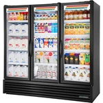 New True FLM-81 TSL01 81" 3 Section Glass Door Refrigerated Merchandiser. Price: $5799.99.
