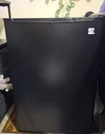 Kenmore Black Compact Mini Fridge, Single Door, Freezer, Adjustable Shelf Used. Price: $100.00.