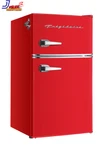Retro 3.1 Cu Ft Two Door Compact Refrigerator With Freezer Red New. Price: $296.19.