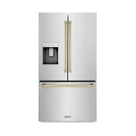 Zline 36" Standard Depth French Door Stainless Water/ic Refrigerator RSMZ-W-36-G New. Price: $3999.99.