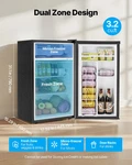 Mini Fridge, 3.2 Cu.ft, Single Door Compact Refrigerator, Adjustable Temperature New. Price: $275.66.