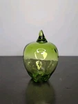 Viking Glass Green Apple With Stem And Bumpy Bottom Paperweight Used. Price: $28.00.