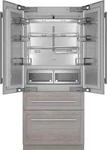 Thermador Freedom T36IT100NP 36'' Built-in French Door Refrigerator, Panel Ready Open. Price: $8499.99.