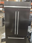Kitchenaid KBFN502EBS 42 Inch Built-in Stainless Steel French Door Refrigerator Open. Price: $6455.00.