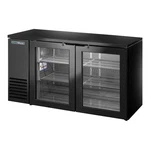 True 60 1/8" Black Glass Door Back Bar Refrigerator W/ Sub Top & Led Light New. Price: $5596.88.