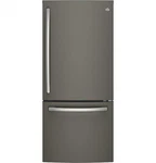GDE21EMKES 20.9 Cu. Ft. Slate Bottom Freezer Refrigerator - Energy Star New. Price: $1825.42.