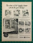 1954 Vintage General Electric Upright Freezer Refrigerator Print Ad B1 Used. Price: $8.89.