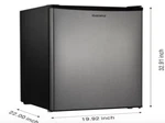 Galanz 4.3 Cu Ft Single Door Compact Refrigerator With Chiller GL43S5, Stainless New. Price: $159.99.