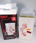 Stranger Things Hellfire Club Locker Thermoelectric Cooler Mini Frige Open Box. Price: $44.99.