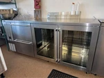 Perlick 2 Glass Door Back Bar Wine Beer Cooler Drawers Low Profile Stainless Used. Price: $5695.00.