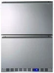Summit FF642D 24"W 3.4 Cu Ft. Refrigerator Drawers - Stainless Steel New. Price: $2379.00.