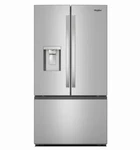 Whirlpool 36" Freestanding French Door Refrigerator With 30 Cu. Ft - WRFF3736SZ Open. Price: $1999.99.
