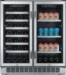 Edgestar CWB2886FD 30"W Bottle Built-in Dual Zone Beverage Stainless Steel New. Price: $1769.00.