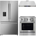 Duura Elite Kitchen Appliance Package Refrigerator, Gas Range & Hood New. Price: $2999.99.