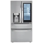 Refrigerator Cu 4 Door French Instaview Craft Ice Lg LRMVS3006S New. Price: $6198.99.