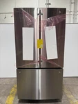 GNE27JYMFS 36" Cu. Ft. French-door Refrigerator Stainless Steel Open. Price: $1199.99.