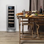 Equator 18 Bottle Wine Refrigerator Black Freestanding/builtin 7 Color Led 110V Used. Price: $343.00.