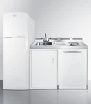 Summit 71" All-in-one Kitchenette Glass Top, Refrigerator, Dishwasher, ACKDW721G New. Price: $4525.00.