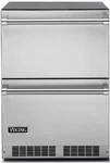 Viking Series 24" Undercounter Refrigerator Drawers - VDUI5241DSS Open. Price: $4000.00.