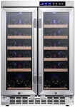 Edgestar CWR362FD 24"W Bottle Built-in Wine Cooler Stainless Steel New. Price: $1299.00.