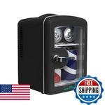 Iceblue Mini Fridge, Skincare With Viewing Window, 4 Liter /6 Cans Compac New. Price: $76.45.