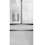 Cafe CXE22DM5PS5 36" Counter-depth 4-DOOR French Smart Refrigerator Open. Price: $3299.99.