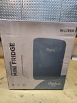 Cooluli - Infinity 0.53 Cu. Ft. Retro Mini Fridge Blue Open Box. Price: $59.99.