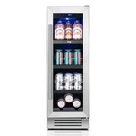Yeego 12 Inch 60 Cans Beverage Cooler 3 Led Light Mini Refrigerators Home/office Open. Price: $239.99.