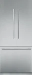 Thermador Freedom T36BT925NS 36" Built-in French Door Smart Refrigerator Open. Price: $8599.99.