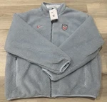 Men's Lrg-nike Blue Reversible Insulated Teddy Jacket HF4943-440 New. Price: $180.00.