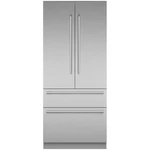 Thermador Freedom Collection T36BT110NS 36" Builtin French Door Refrigerator Pic Open. Price: $8999.00.