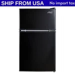 Arctic King 3.2 Cu Ft Two Door Mini Fridge Freezer, Stainless Steel, E-star New. Price: $126.95.