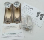 Nostalgic Wharehouse Meadows Plate & Interior Crystal Door Knob Open. Price: $165.00.