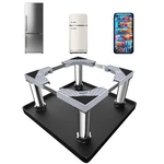 Mini Fridge Stand With Silicone Mat Adjustable Stainless Steel Feet 24X24 Dorm New. Price: $66.56.
