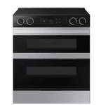 New Samsung Bespoke 30" Slide-in 6.3 Cu. Ft. Electric Smart Range NSE6DG8550SR. Price: $1799.99.