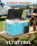 12 Volt Car Refrigerator, 31.7QT/30L Fridge, Portable Electric Cooler With - New. Price: $250.84.