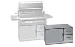 Alfresco ARXE-42C 42" 7.25 Cubic Ft. Under Grill Refrigerator Cart New In Box. Price: $8735.00.