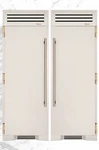 True Residential 60" Refrigerator Freezer Pair Antique White Gold Hardware New. Price: $20995.00.
