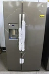 GSS25GMPES 36" Slate 25.3 Cu. Ft. Side By Refrigerator Nob #153777 Open. Price: $999.00.
