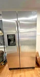 Stainless Amana Side By Refrigerator Pick Up Only Used. Price: $450.00.