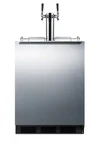 Summit SBC58BLBIADA 24"W 5.5 Cu. Ft. Built-in Beer Double Tap New. Price: $2585.00.